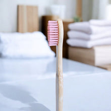 Load image into Gallery viewer, Bamboo Toothbrush with Plastic Free Packaging for Adults - LillyBella Handcrafted