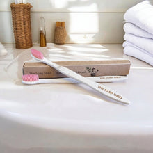 Load image into Gallery viewer, Bamboo Toothbrush with Plastic Free Packaging for Adults - LillyBella Handcrafted
