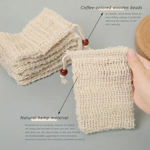 Load image into Gallery viewer, Hemp Soap Saver Pouch With Adjustable Drawstring - LillyBella Handcrafted
