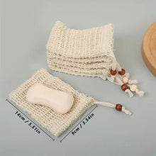 Load image into Gallery viewer, Hemp Soap Saver Pouch With Adjustable Drawstring - LillyBella Handcrafted
