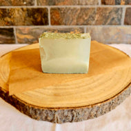 LIME - Made with a glycerine & white soap base with Lime Essential Oil Coloured with French Green Clay - LillyBella Handcrafted