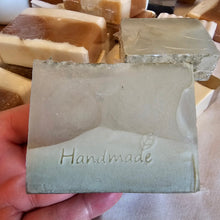 Load image into Gallery viewer, LIME - Made with a glycerine &amp; white soap base with Lime Essential Oil Coloured with French Green Clay - LillyBella Handcrafted

