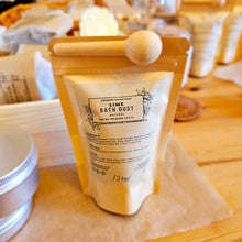 Load image into Gallery viewer, LIME - Natural Bath Dust - LillyBella Handcrafted
