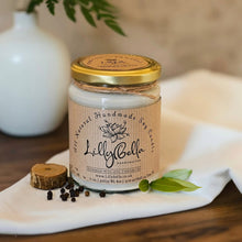 Load image into Gallery viewer, Sandalwood &amp; Black Pepper Soy Wax Candle - LillyBella Handcrafted
