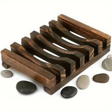 Load image into Gallery viewer, Wooden Soap Dish with Self - Draining Design - LillyBella Handcrafted
